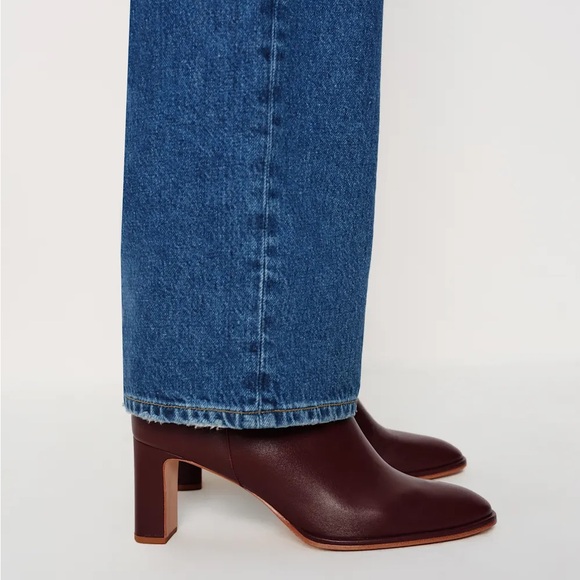 Reformation Gillian Ankle Boot from size 9.5 in color Ruby. - Picture 3 of 7